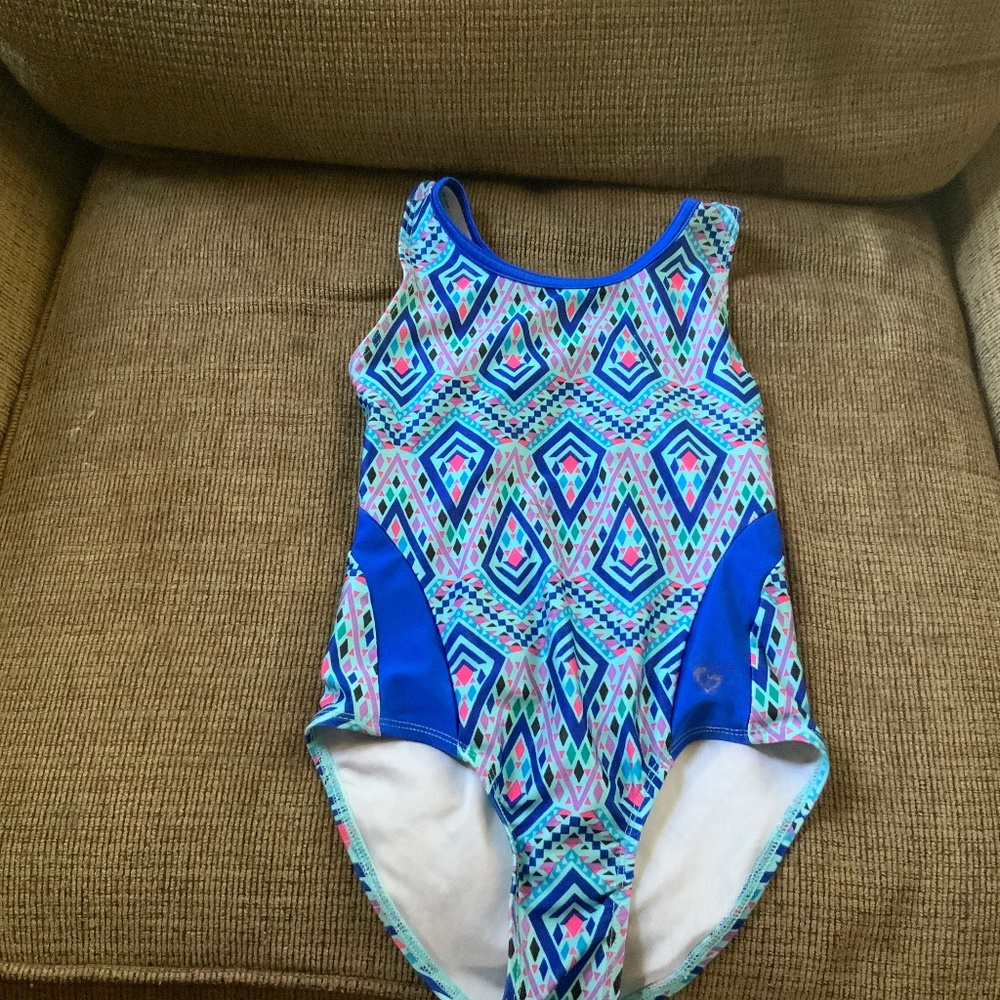 Justice Girl Size 8 Blue Leotard